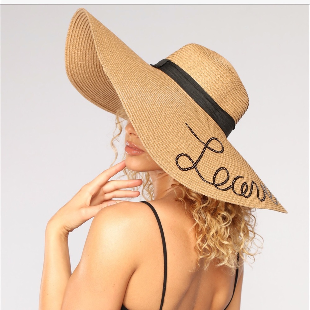 NWT floppy straw hats w/sayings 2 styles available